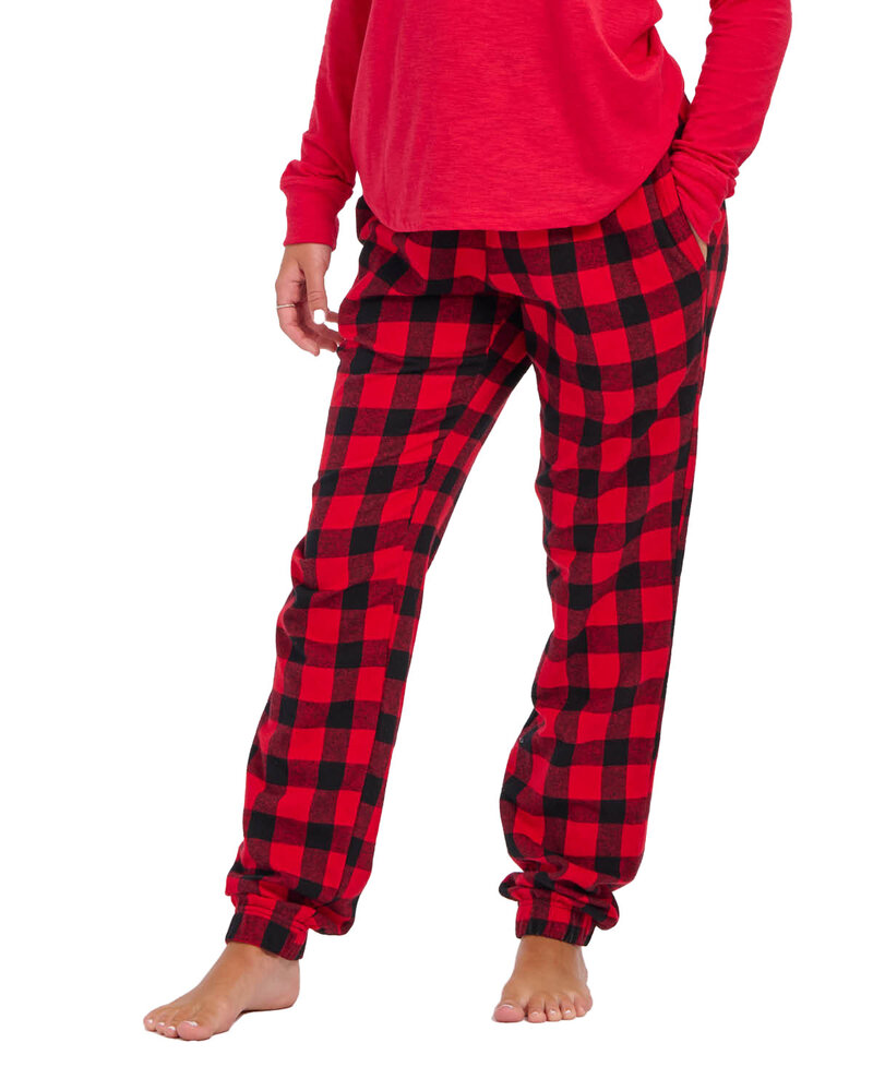 Boxercraft BM6625 Adult Cotton Flannel Jogger Front Fullsize"