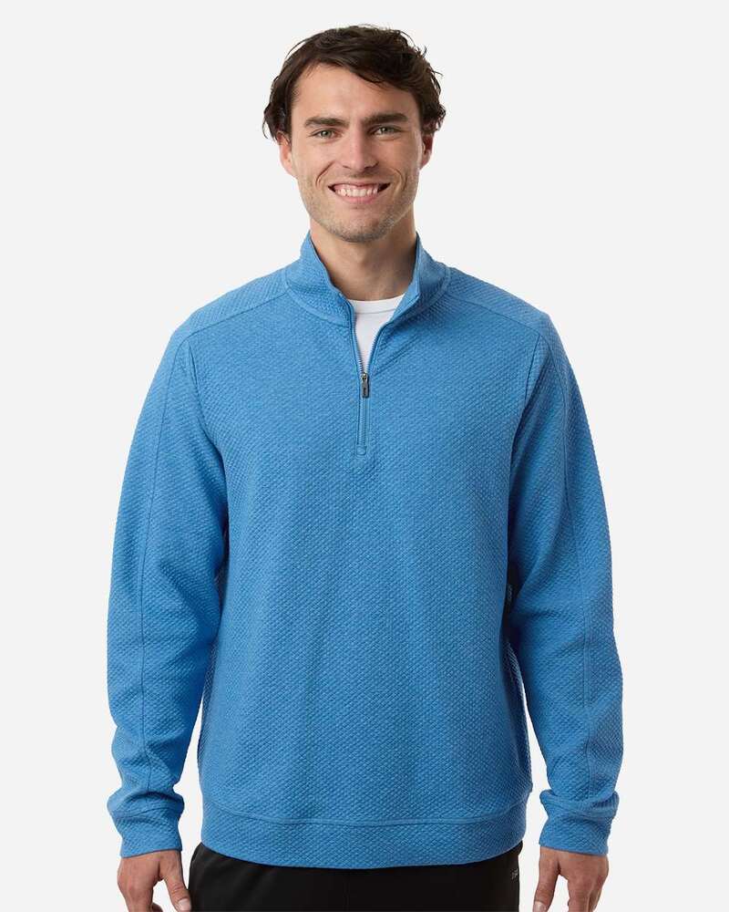 North End NE725 Men's Spirit Textured Quarter-Zip Pullover