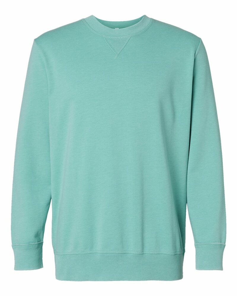 LAT 6935 Unisex Vintage Wash Crew Front Fullsize"