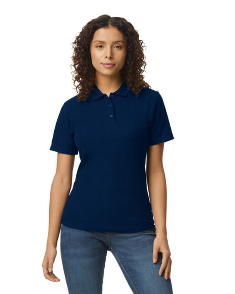 Gildan 64800L Ladies' Softstyle Double Pique Polo Front Fullsize"