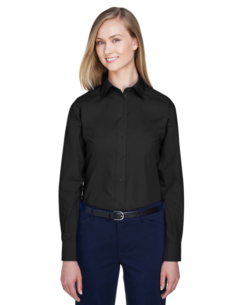 Devon & Jones D620W Ladies' Crown Woven Collection™ Solid Broadcloth Front Fullsize"