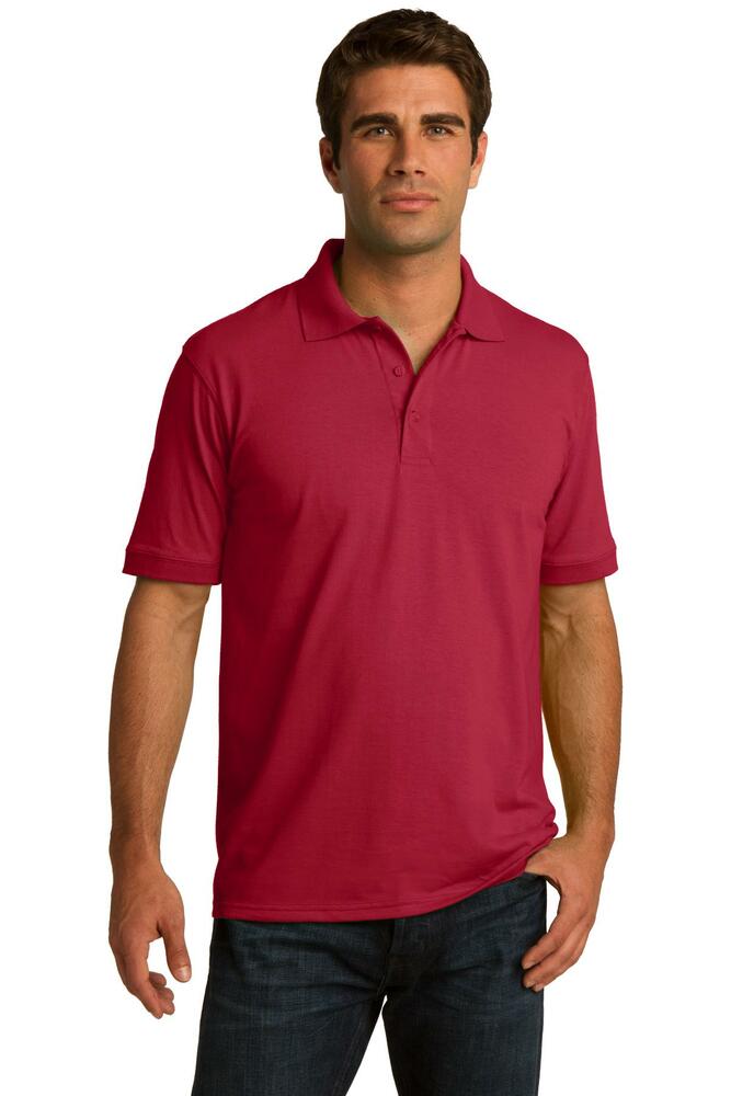 port & company kp55t tall core blend jersey knit polo Front Fullsize