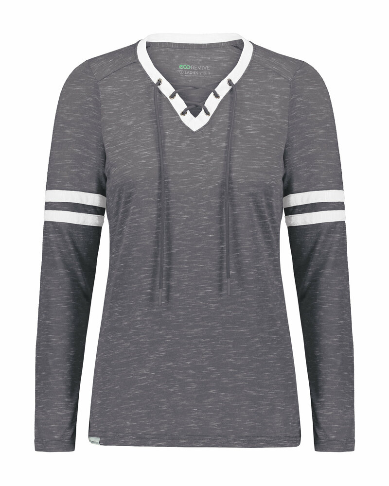 Holloway 223246 Ladies' Monterey Long-Sleeve V-Neck Front Fullsize"
