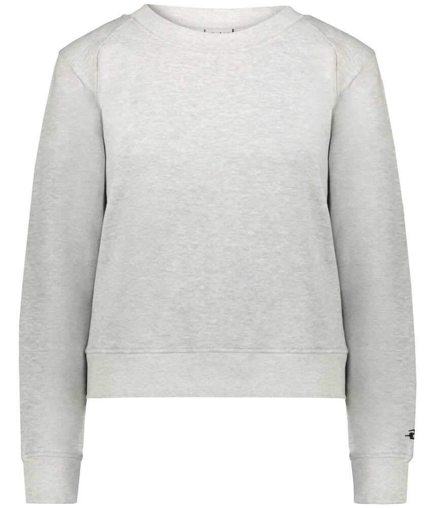 Badger Sport 126300 LADIES ATHLETIC FLEECE CROP CREW Front Fullsize"