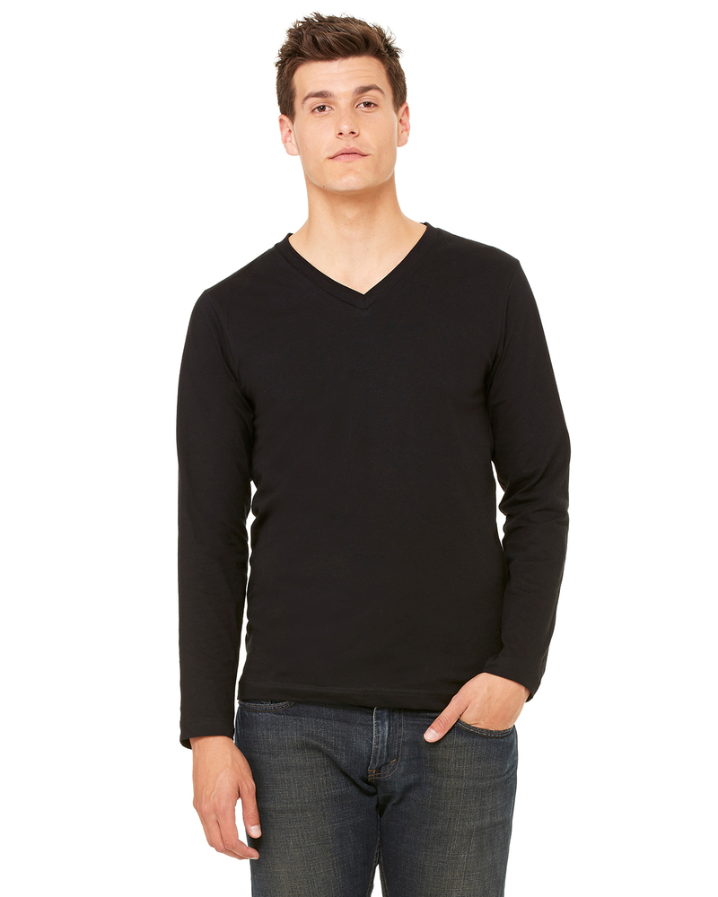Bella + Canvas 3425 | Unisex Jersey Long-Sleeve V-Neck T-Shirt | ShirtSpace