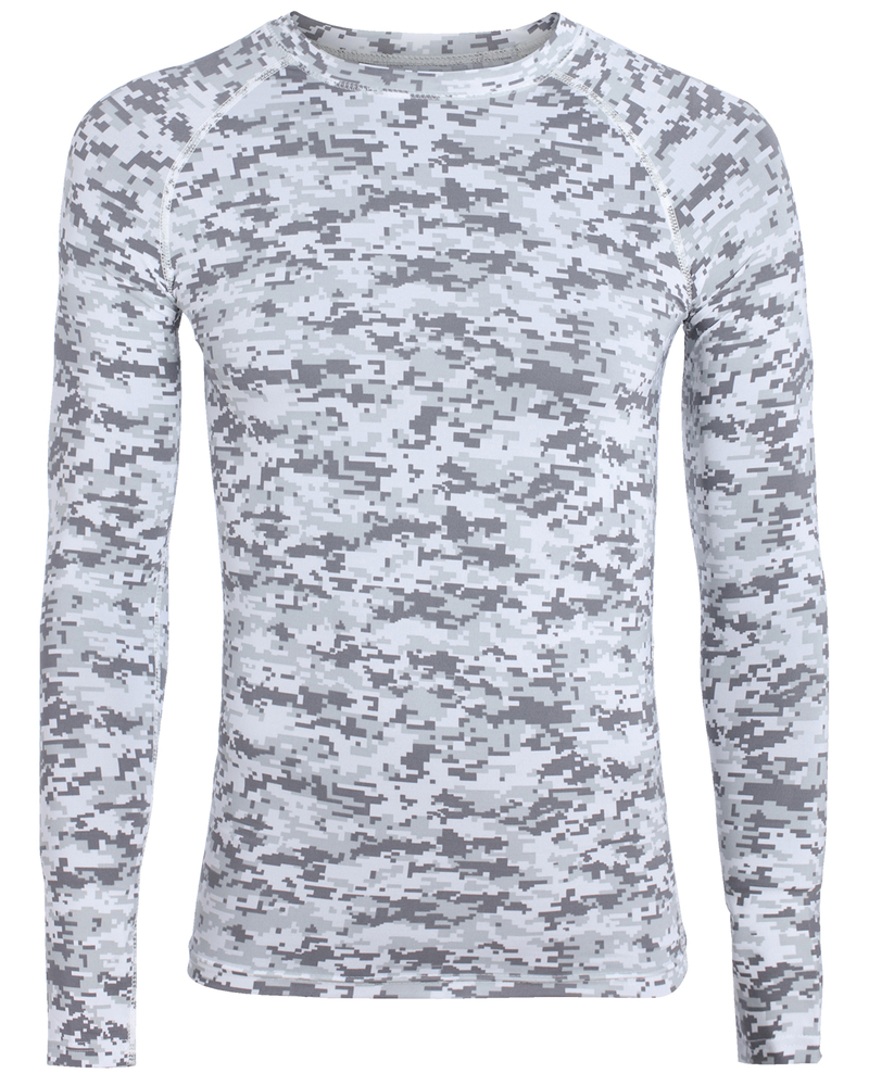 augusta sportswear 2604 adult hyperform long-sleeve compression shirt Front Fullsize
