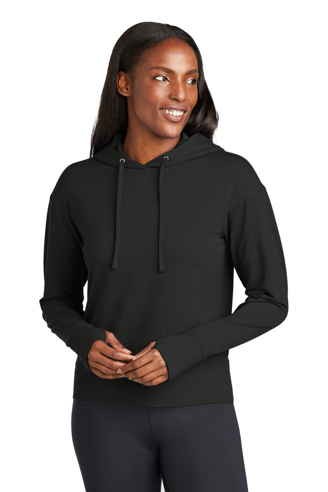sport-tek lst562 ladies sport-wick ® flex fleece pullover hoodie Front Fullsize