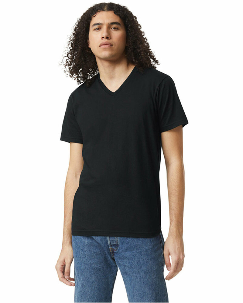American Apparel 2006CVC Unisex CVC V-Neck T-Shirt Front Fullsize"