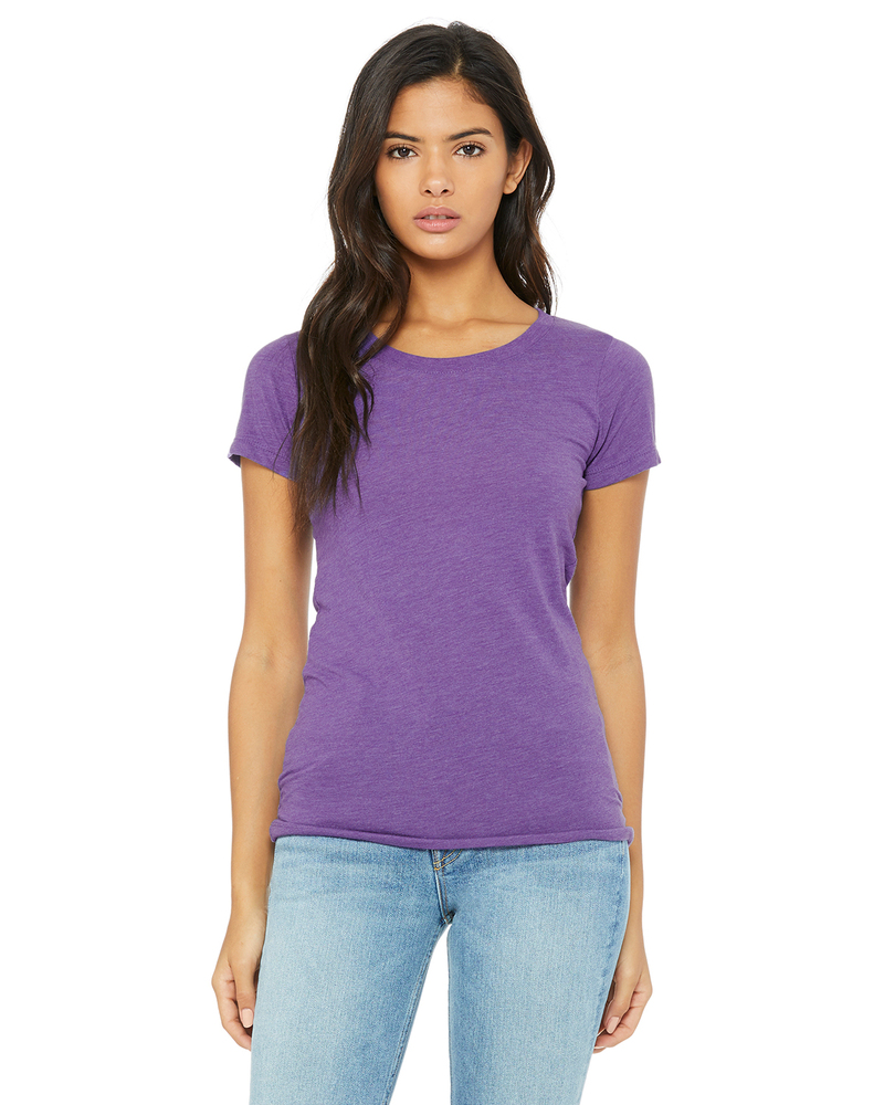 Bella + Canvas B8413 Women's Triblend Short Sleeve Tee Front Fullsize"