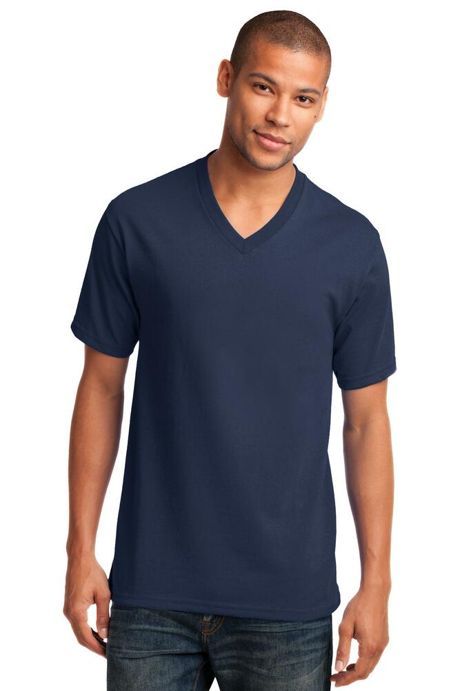 Port & Company PC54V Core Cotton V-Neck Tee Front Fullsize"
