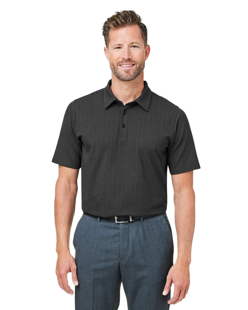 devon & jones dg101 crownlux performance® men's geo polo Front Fullsize