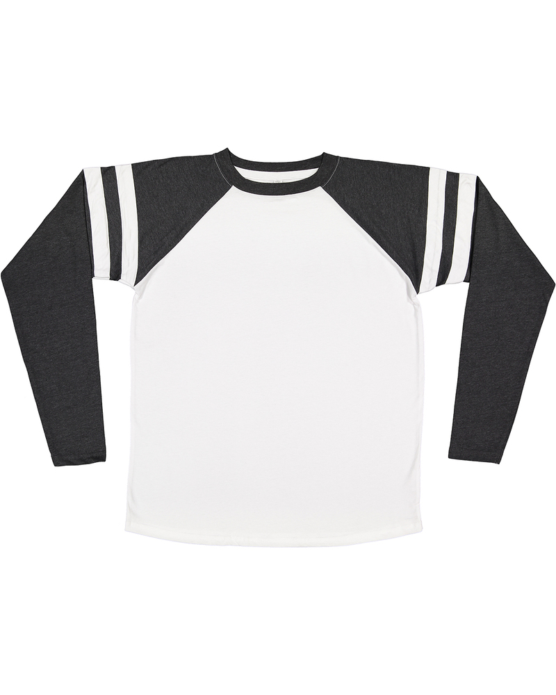 lat 6934 men's gameday mash-up long sleeve fine jersey t-shirt Front Fullsize