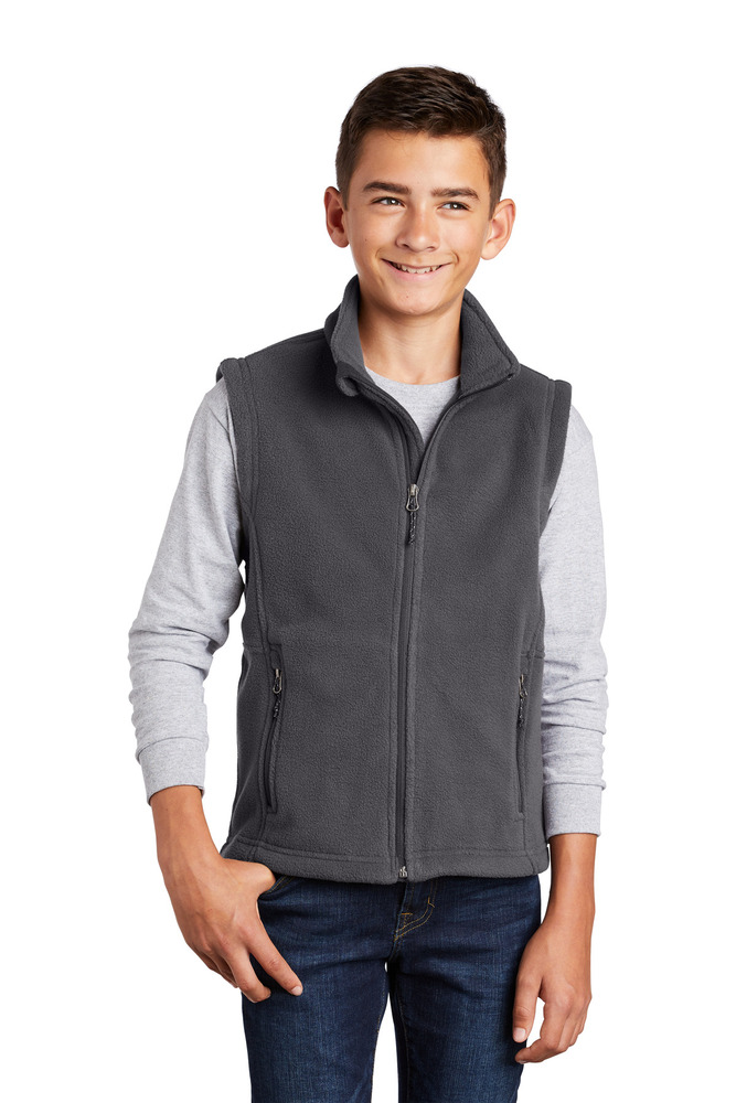 port authority y219 youth value fleece vest Front Fullsize