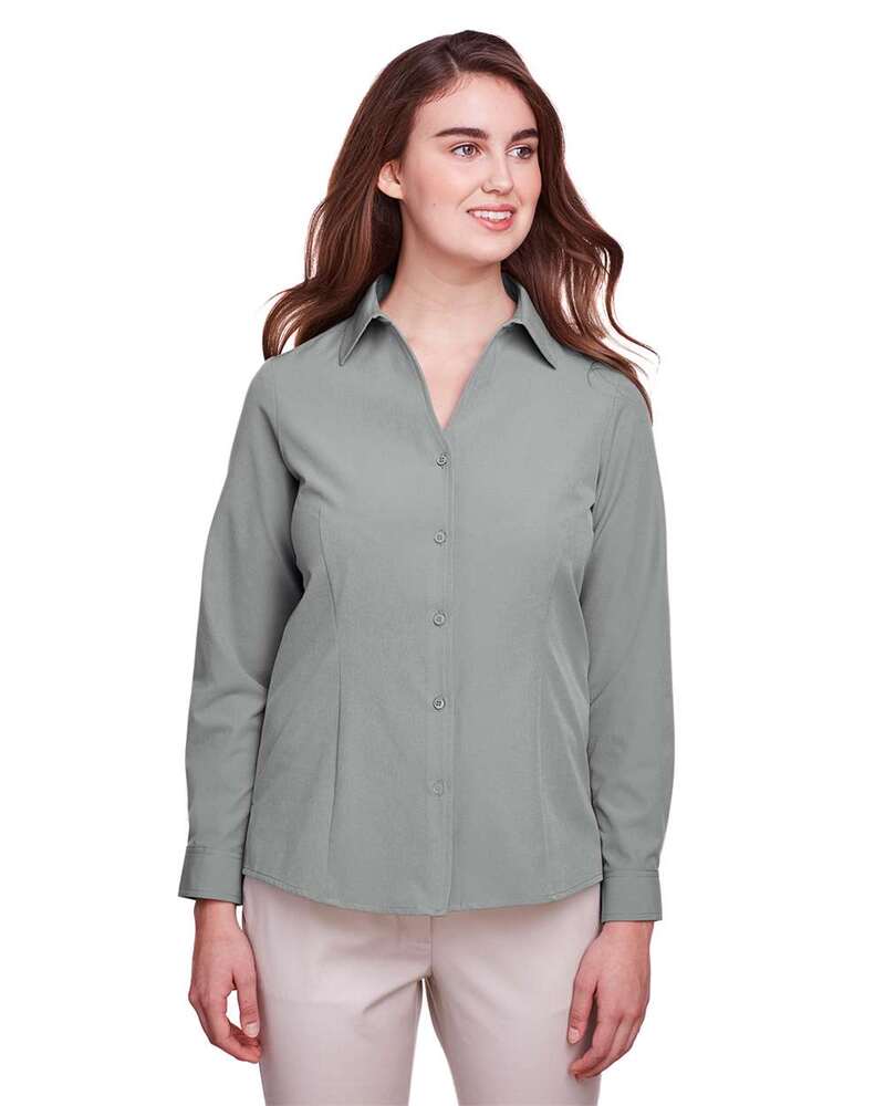 UltraClub UC500W Women's Bradley Performance Woven Shirt Front Fullsize"