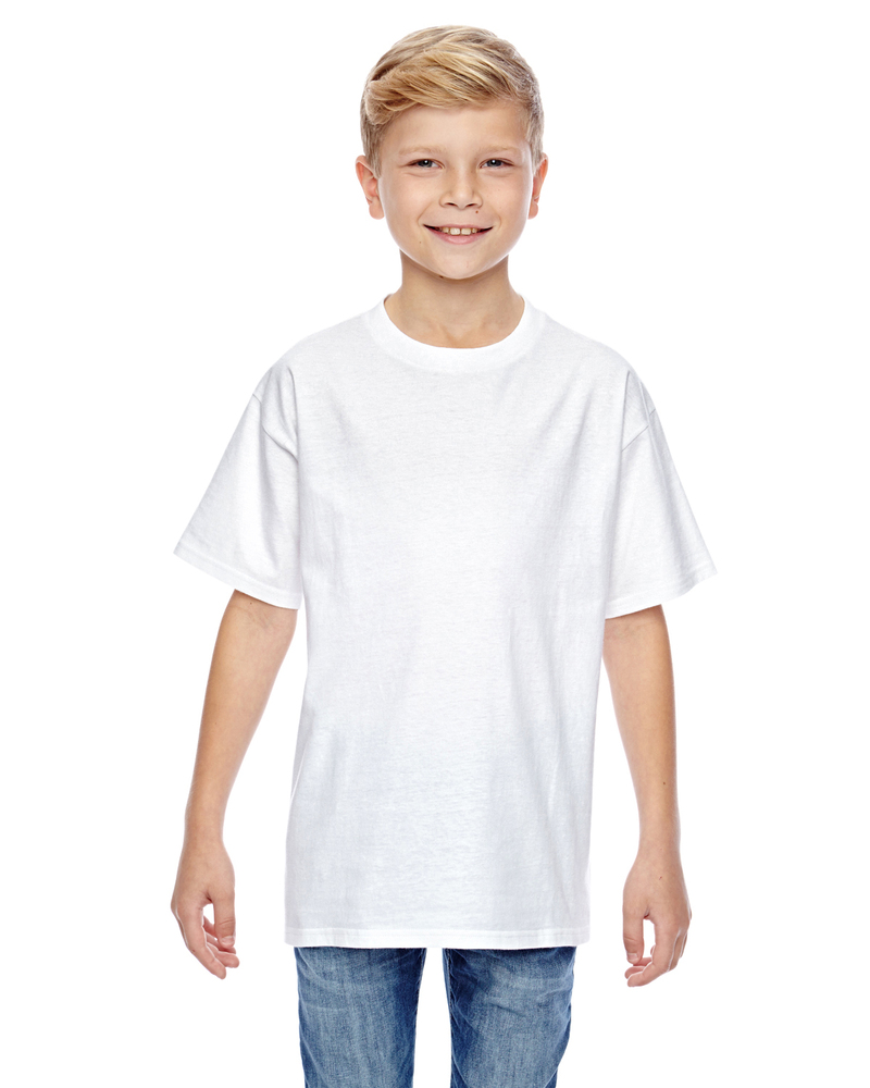 hanes 498y youth perfect-t t-shirt Front Fullsize
