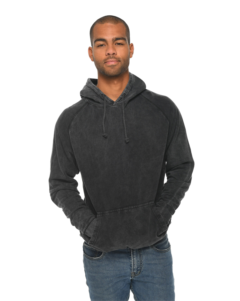 lane seven lst004 unisex vintage raglan hooded sweatshirt Front Fullsize