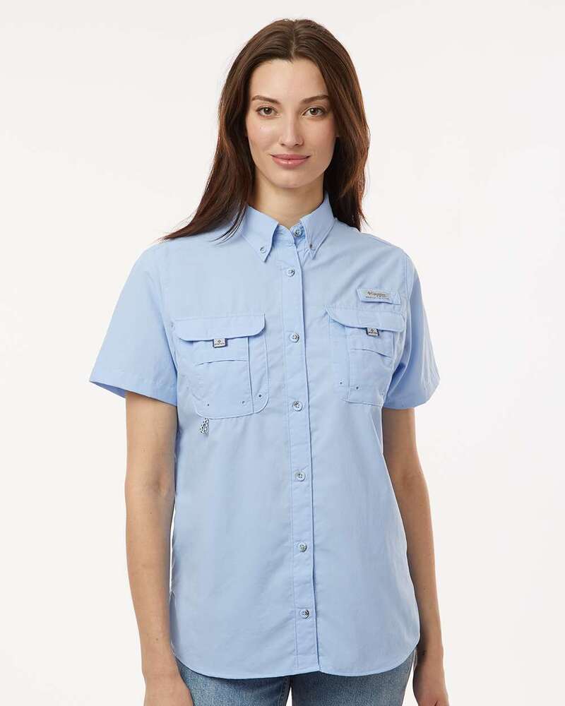 Columbia 212473 Women's PFG Bahama™ Short Sleeve Shirt Front Fullsize"