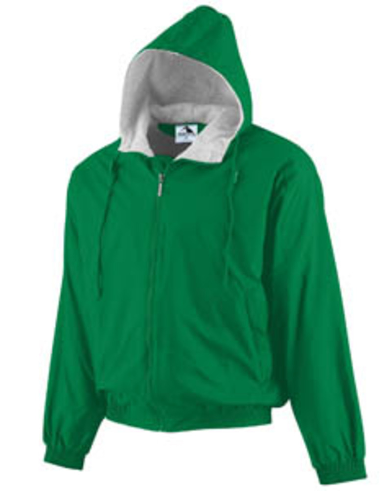 Augusta Sportswear 3280 Hooded Taffeta Jacket/Fleece Lined Front Fullsize"