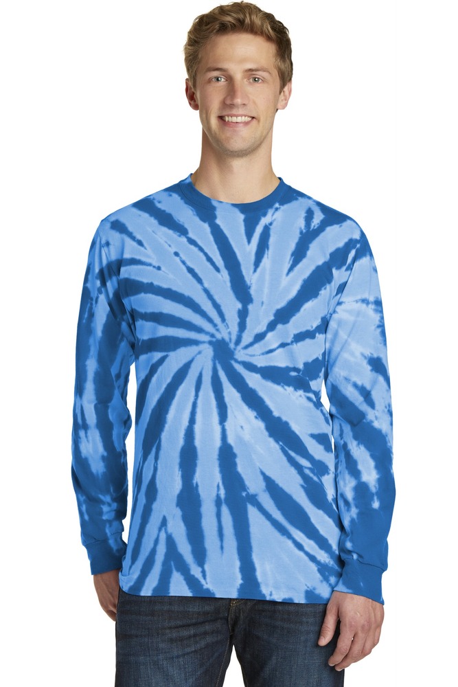 Port & Company Unisex Tie-Dye T-Shirt - Light Blue, X-Large, Soft Casual Wear