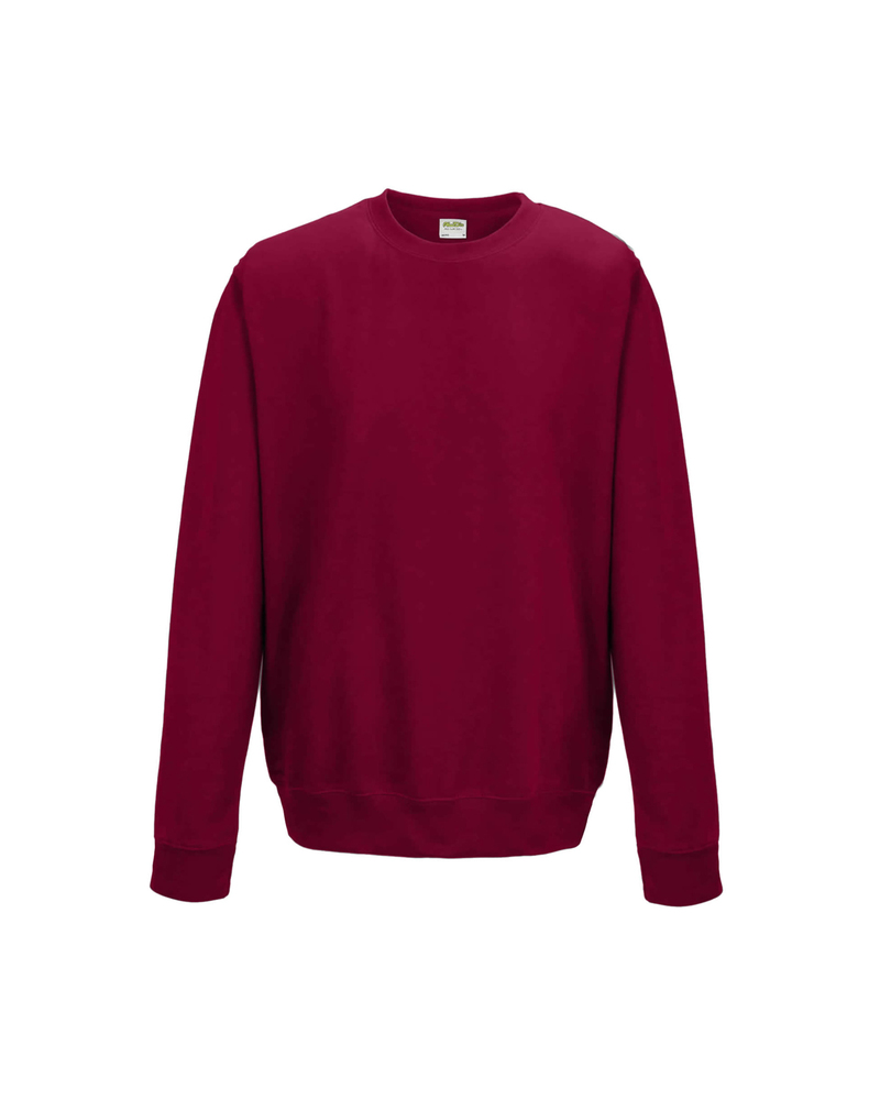 Just Hoods By AWDis JHA030 Adult Midweight College Crewneck Sweatshirt Front Fullsize"