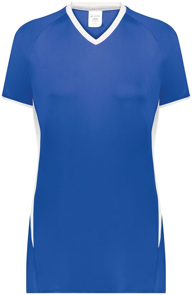 Augusta Sportswear 6916 Girls Cutter+ V-Neck Jersey Front Fullsize"