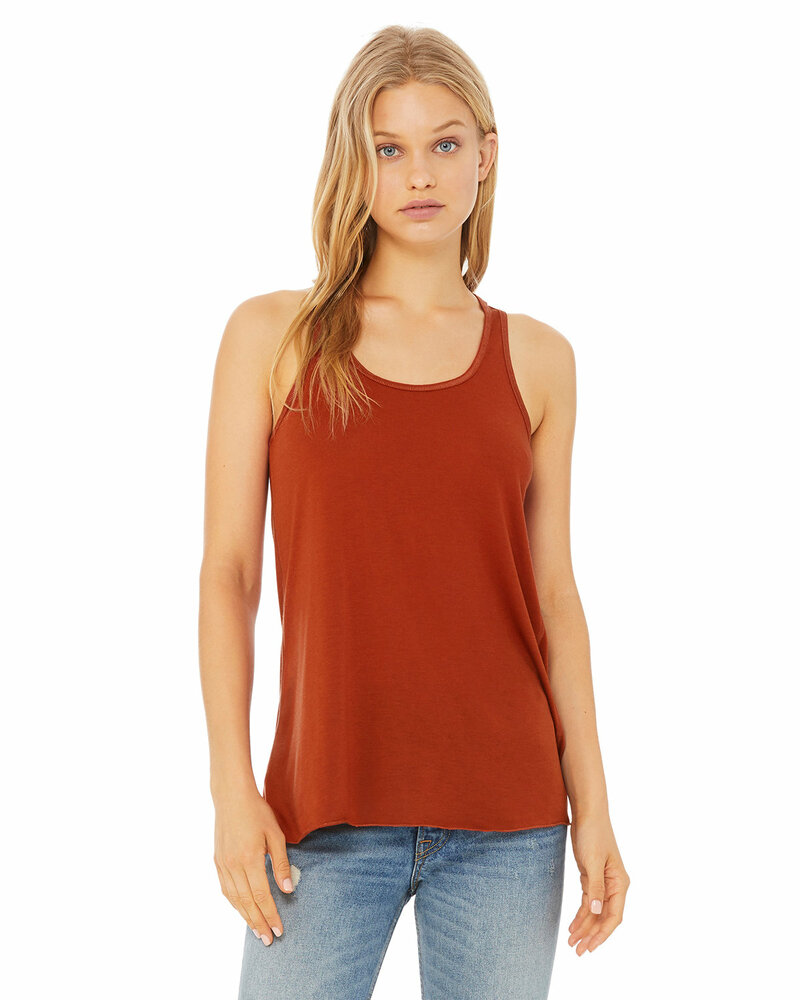 Bella + Canvas B8800 Ladies' Flowy Racerback Tank Front Fullsize"