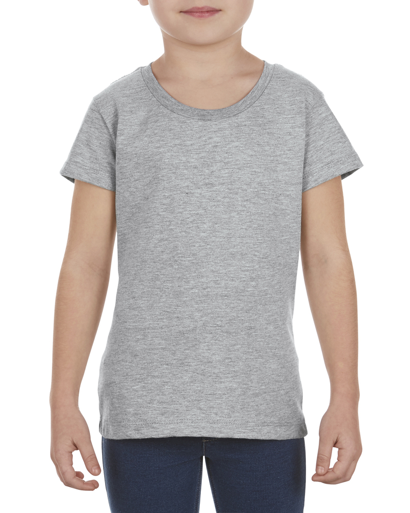 alstyle al3362 girls' 4.3 oz., ringspun cotton t-shirt Front Fullsize