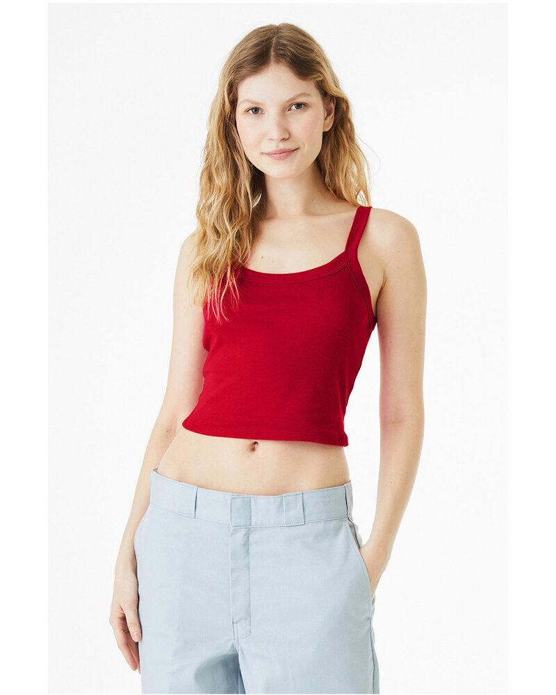 Bella + Canvas 1012BE Ladies' Micro Ribbed Scoop Tank Front Fullsize"
