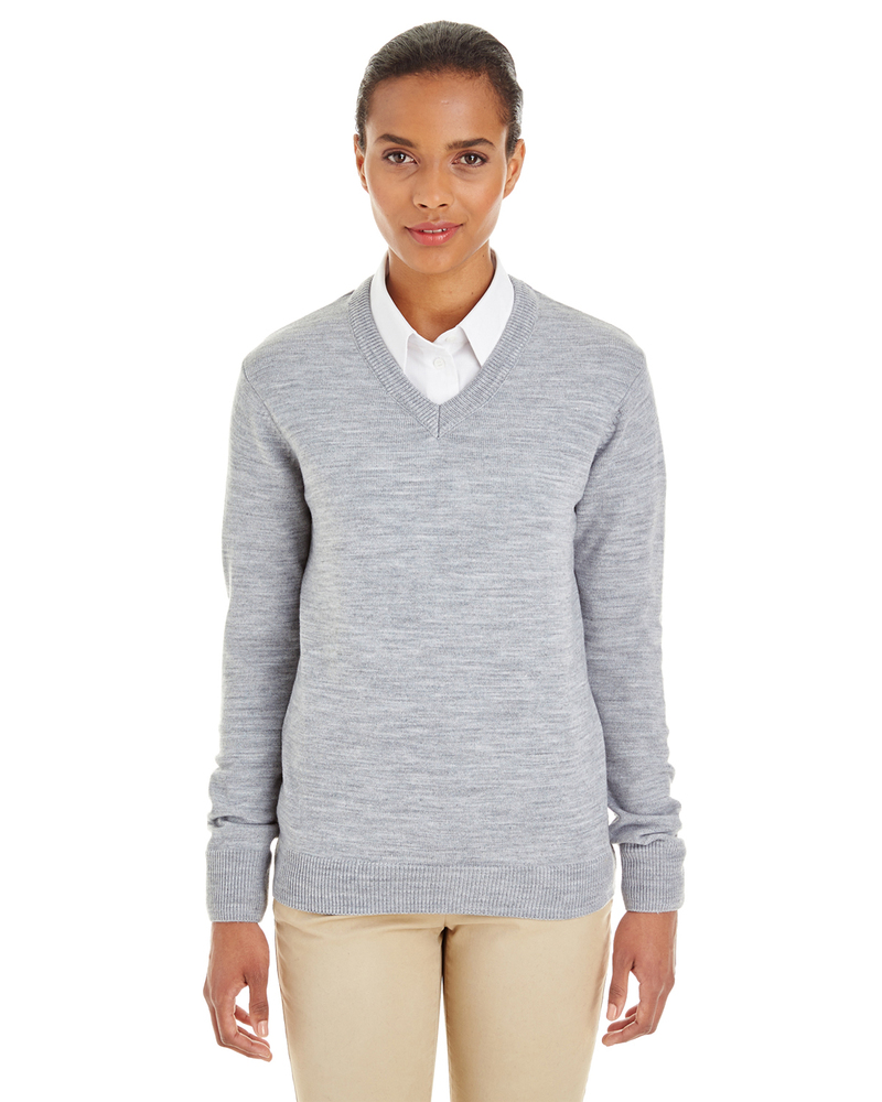 harriton m420w ladies' pilbloc™ v-neck sweater Front Fullsize