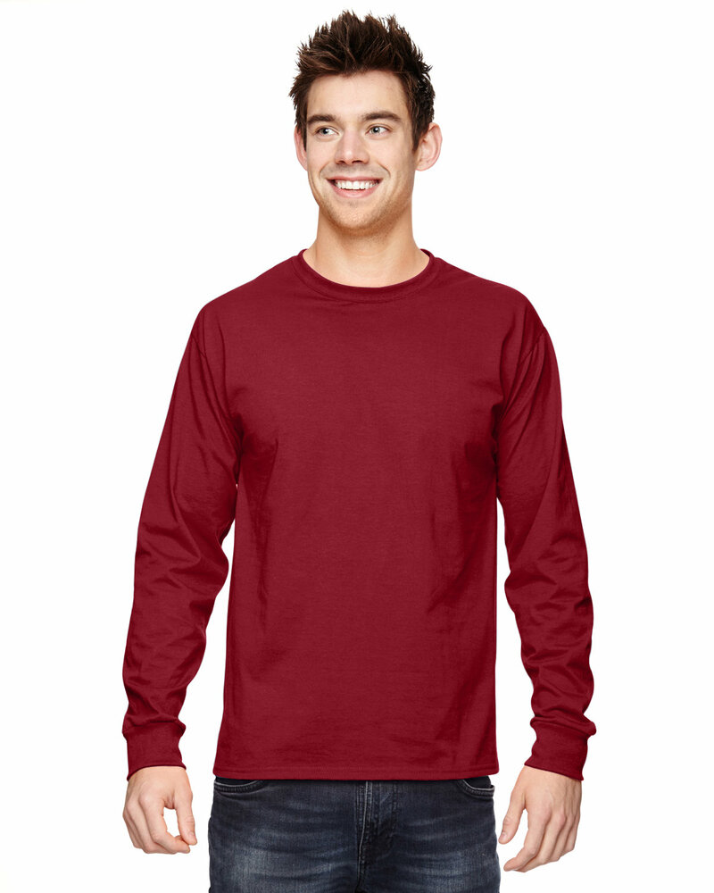 fruit of the loom 4930 hd cotton ™ 100% cotton long sleeve t-shirt Front Fullsize