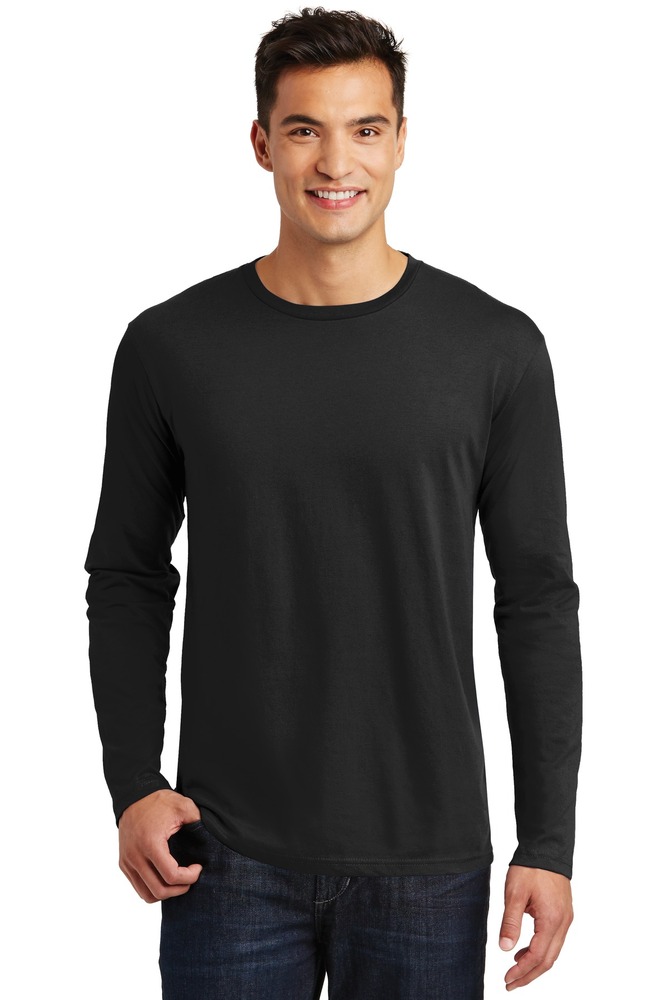 district dt105 perfect weight ® long sleeve tee Front Fullsize