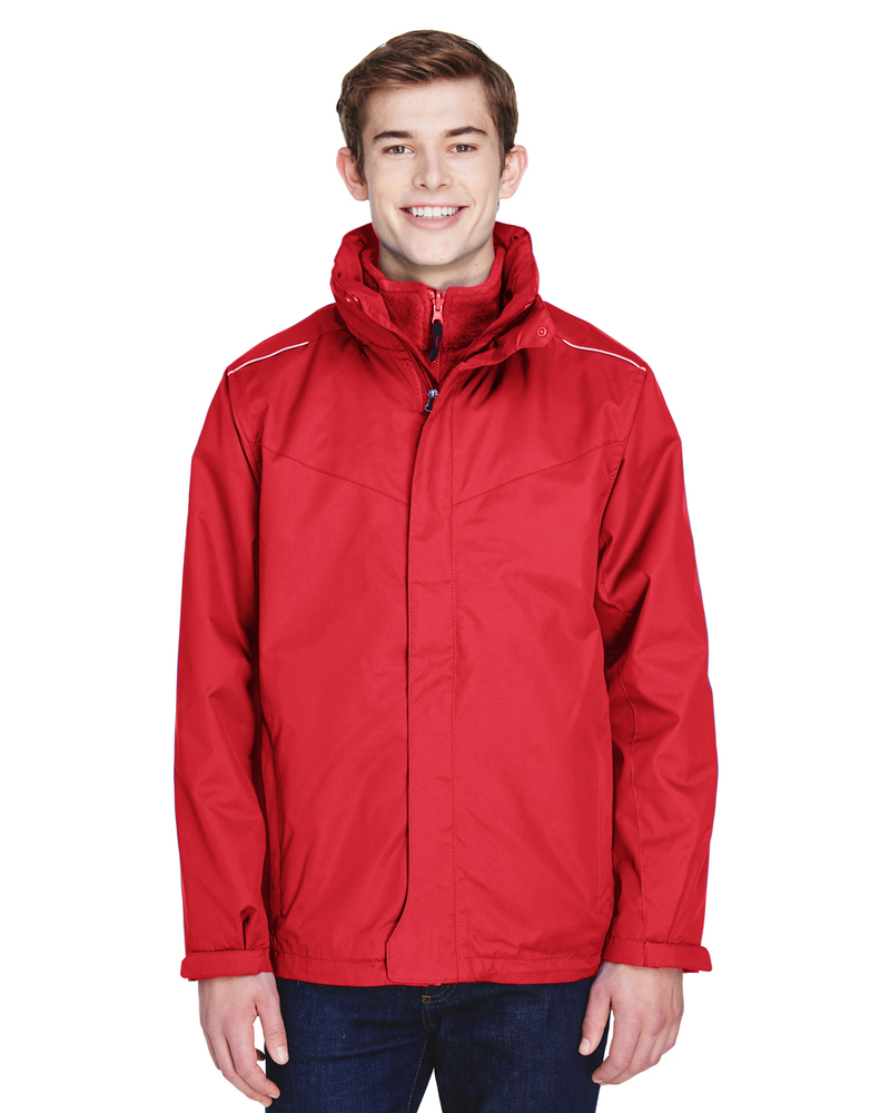 core365 88205 men's region 3-in-1 jacket with fleece liner Front Fullsize