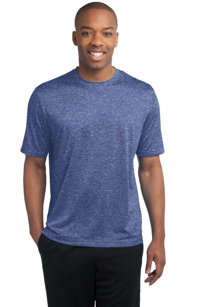 sport-tek tst360 tall heather contender ™ tee Front Fullsize