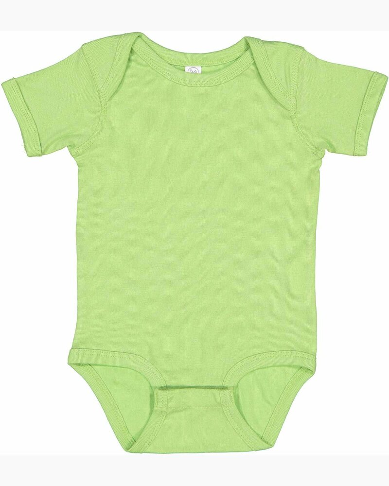 rabbit skins 4400 infant baby rib bodysuit Front Fullsize