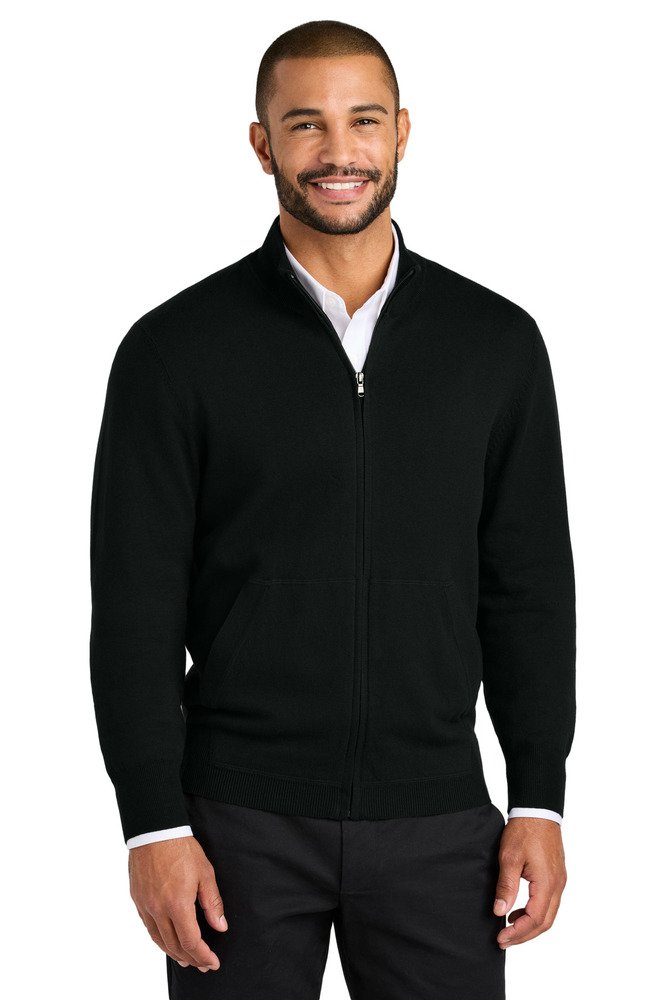 port authority sw2901 easy care full-zip sweater Front Fullsize