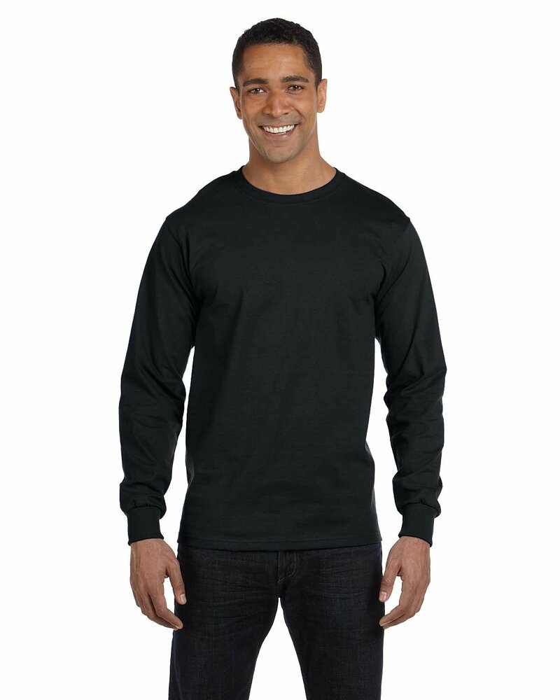 gildan g840 adult 50/50 long-sleeve t-shirt Front Fullsize