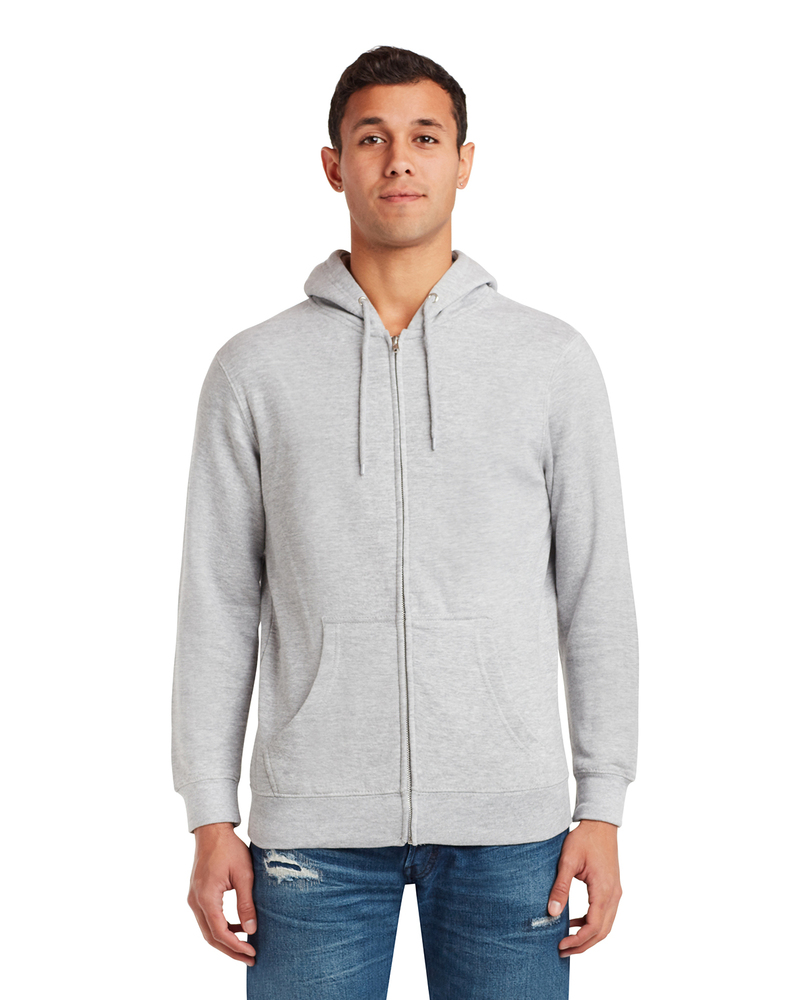 lane seven ls14003 unisex premium full-zip hooded sweatshirt Front Fullsize