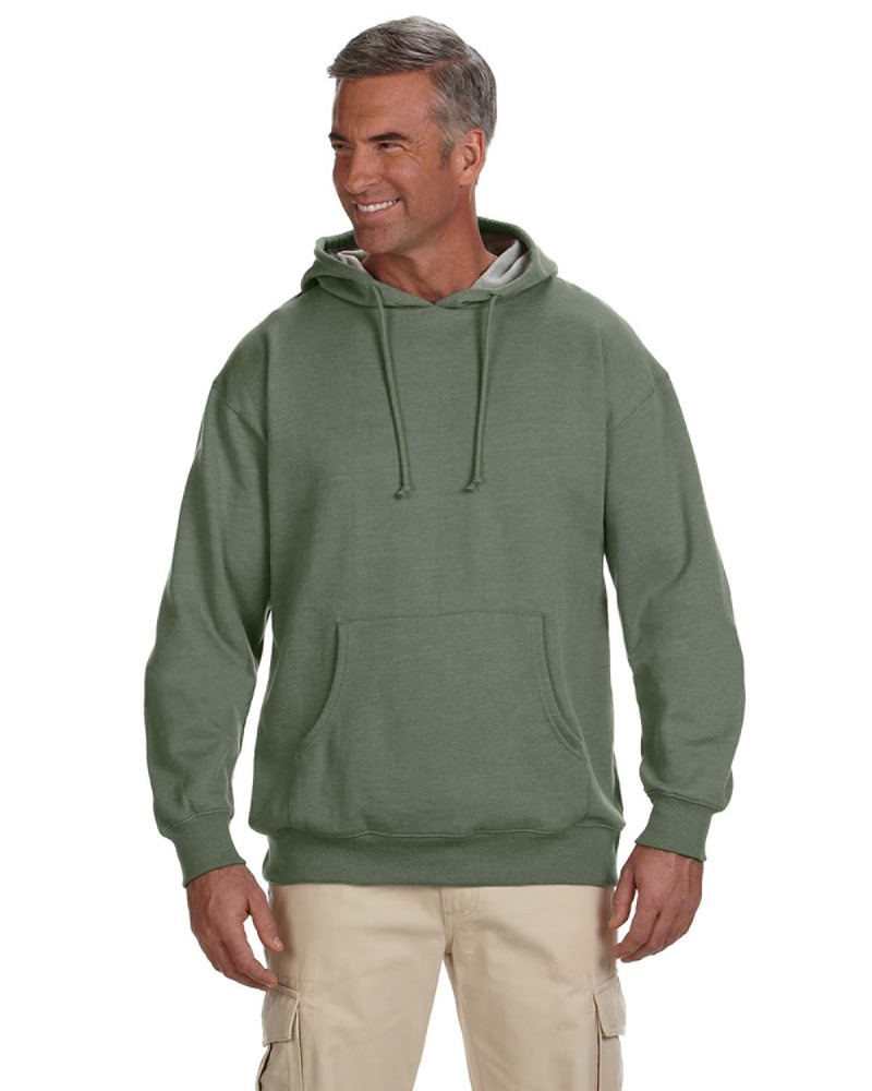 econscious EC5570 Adult Organic/Recycled Heathered Fleece Pullover Hooded Sweatshirt Front Fullsize"