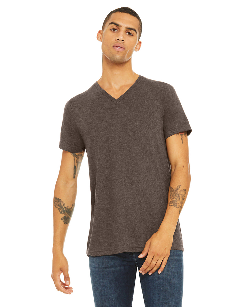 Bella + Canvas 3415C Unisex Triblend Short Sleeve V-Neck Te Front Fullsize"