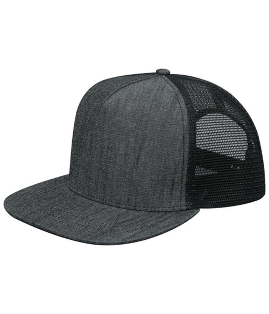 Mega Cap MC6997C Flat Bill Snapback Trucker Cap Front Fullsize"