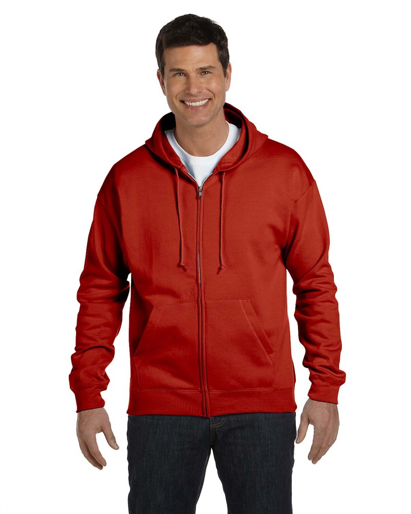 hanes p180 ecosmart ® full-zip hooded sweatshirt Front Fullsize