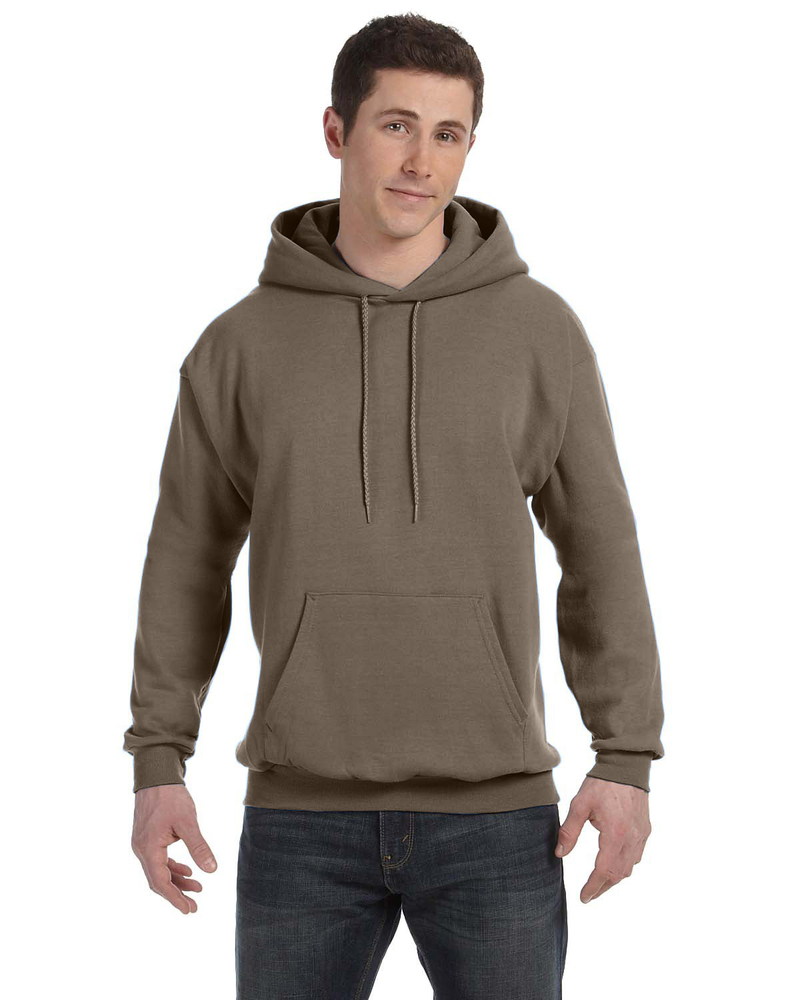 hanes p170 unisex ecosmart® 50/50 pullover hooded sweatshirt Front Fullsize