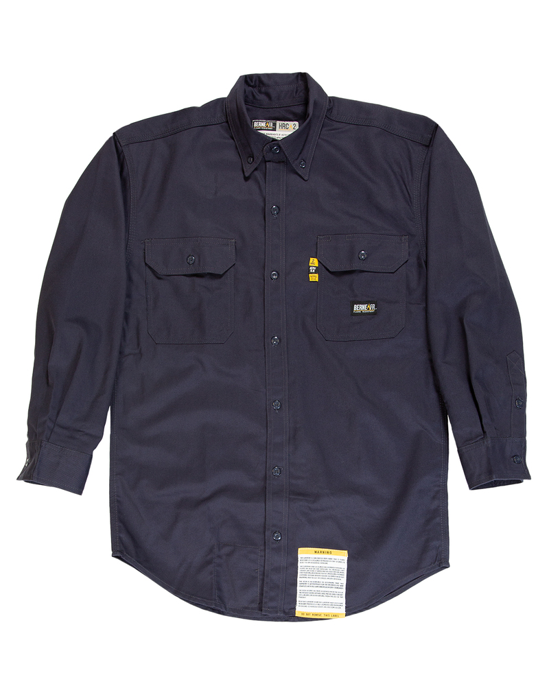 berne frsh10 men's flame-resistant button-down work shirt Front Fullsize