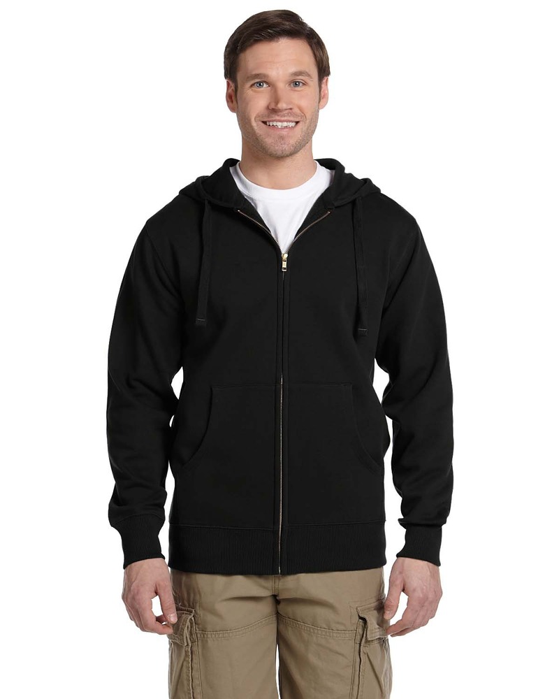 econscious ec5650 men's organic/recycled full-zip hooded sweatshirt Front Fullsize