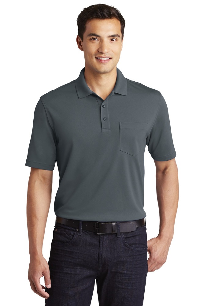 port authority k110p dry zone ® uv micro-mesh pocket polo Front Fullsize