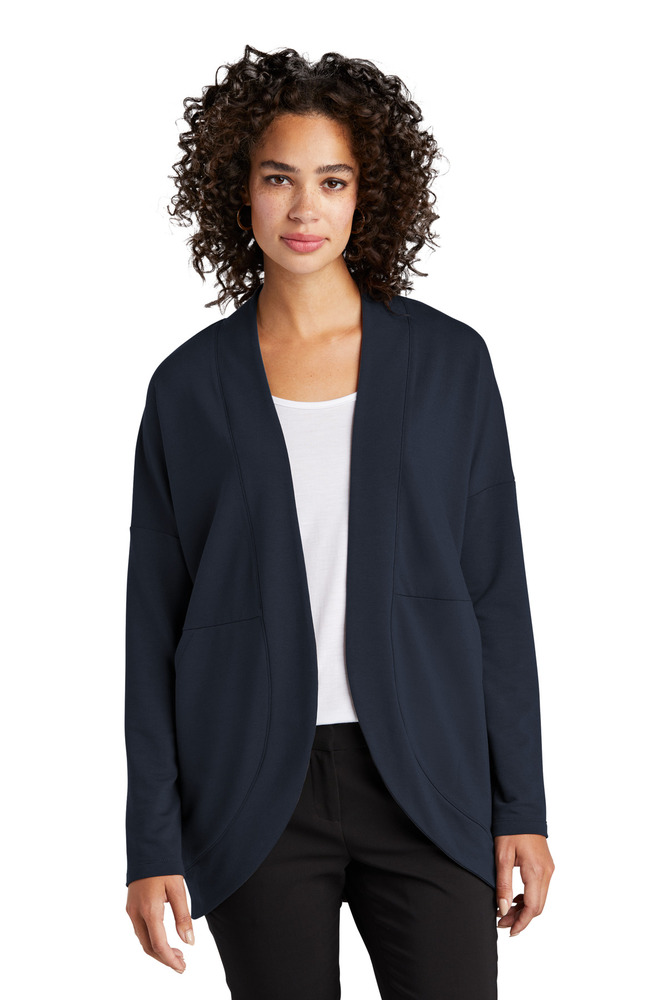 mercer+mettle mm3015 women's stretch open-front cardigan Front Fullsize