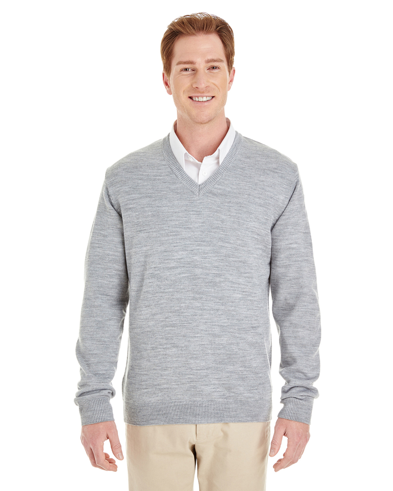 harriton m420 men's pilbloc™ v-neck sweater Front Fullsize