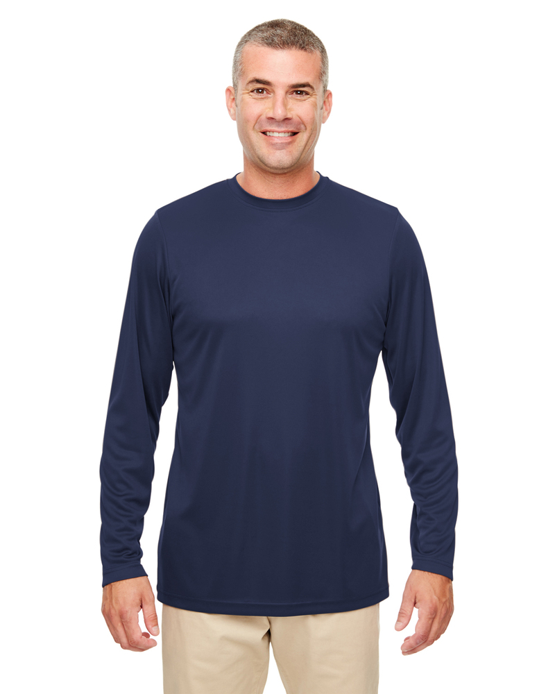 UltraClub 8622 Cool & Dry Sport Performance Long Sleeve T-Shirt Front Fullsize"