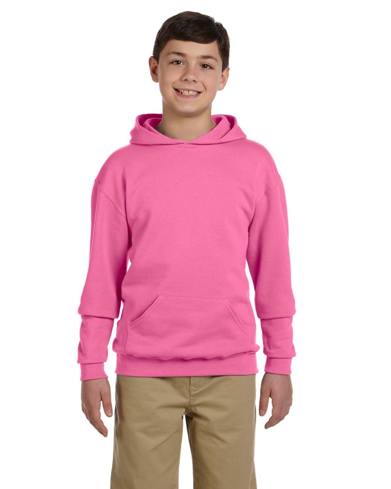 Jerzees 996Y Youth 8 oz. NuBlend® Fleece Pullover Hooded Sweatshirt Front Fullsize"