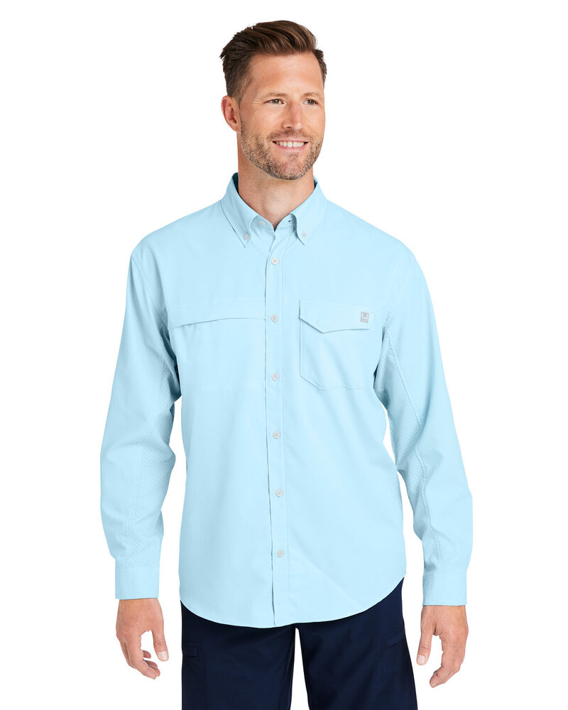 HUK H150172 Men's Tide Point Long Sleeve Shirt Front Fullsize"